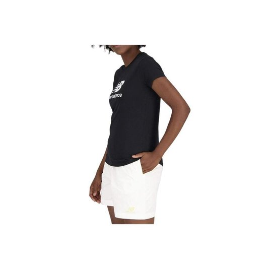 Camiseta Feminina New Balance MC Essentials Preta - WT3154