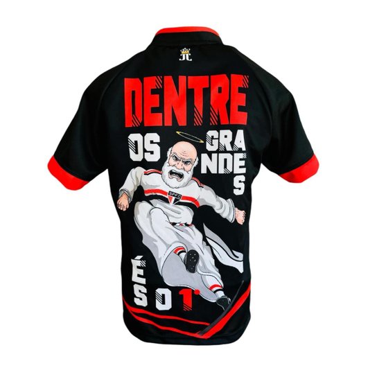Camiseta Infantil do São Paulo SPFC Voadora - Golpe Insano do Santo Paulo - Oficial