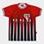Camiseta Infantil São Paulo Esportiva - Branco+Preto
