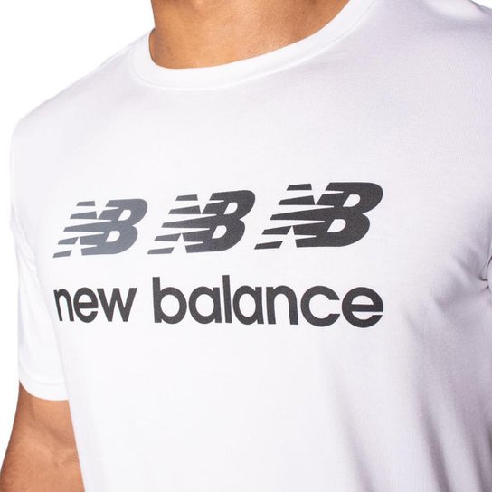 Camiseta Masculina New Balance Active Graphic Branco