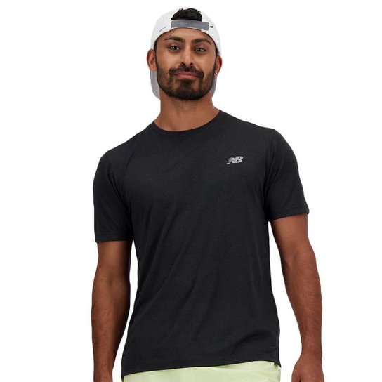 CAMISETA NEW BALANCE ATHLETICS RUN MASCULINA - PRETO M