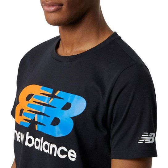 Camiseta New Balance Heathertech Estampada Masculina