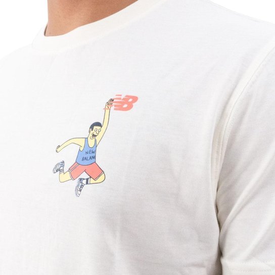 Camiseta New Balance Hoops Cartoon Masculino Cor:;Tamanho:GG;Gênero:Homem