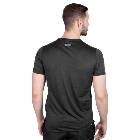 Camiseta New Balance Impact Run Preto