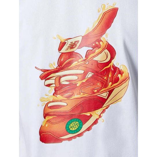 Camiseta New Balance Masculina Athletics Kody Mason Branca