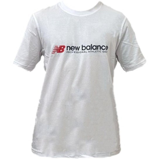 Camiseta New Balance Professional Athletics Branca e Preta Masculino