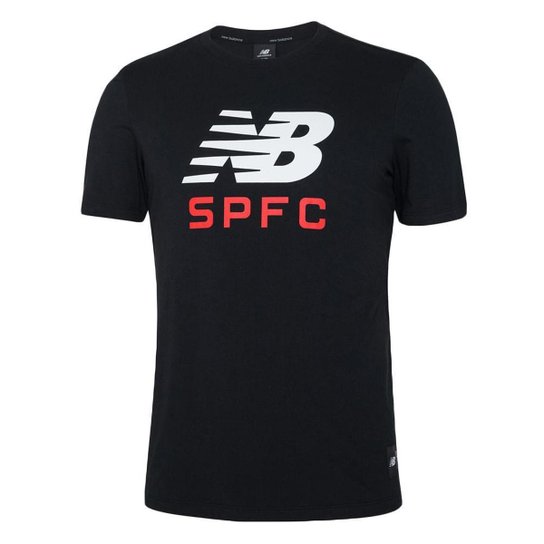 CAMISETA NEW BALANCE SÃO PAULO F.C 2024 MASCULINA - PRETO M