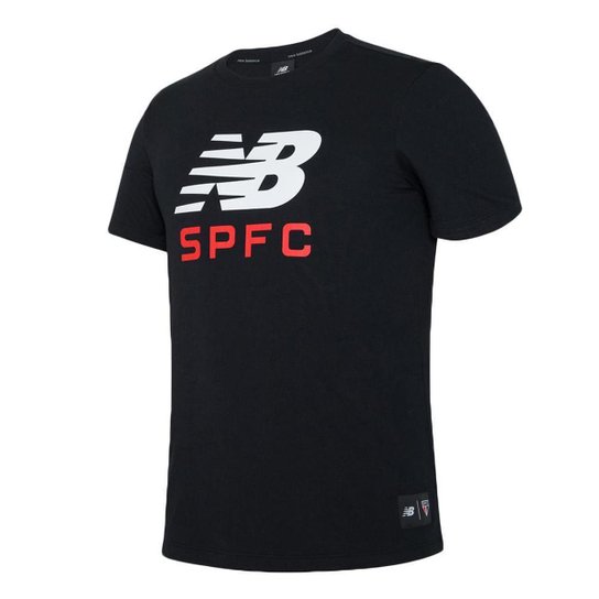 CAMISETA NEW BALANCE SÃO PAULO F.C 2024 MASCULINA - PRETO M