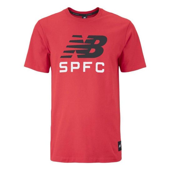 CAMISETA NEW BALANCE SÃO PAULO F.C 2024 MASCULINA - VERMELHO P
