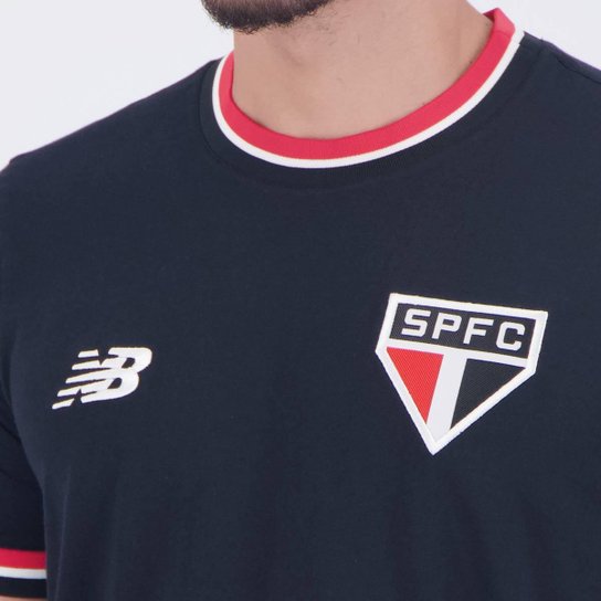 Camiseta New Balance São Paulo Retrô Preta