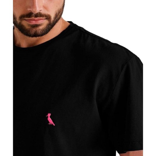 Camiseta Pica Pau Bordado Mauve Reserva