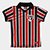 Camiseta Polo  Infantil São Paulo Esportiva - Branco+Vermelho