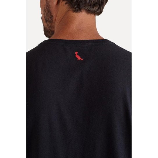 Camiseta Pt Bolso Pica-Pau Bordado Reserva