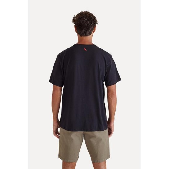 Camiseta Pt Bolso Pica-Pau Bordado Reserva