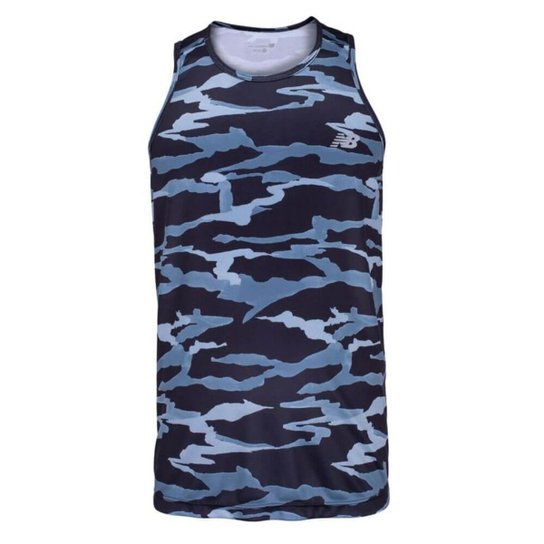 Camiseta Regata New Balance Accelerate Camuflada Bmt03202