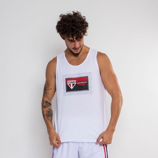 Camiseta Regata Oficial São Paulo Campeão De Tudo Masculina