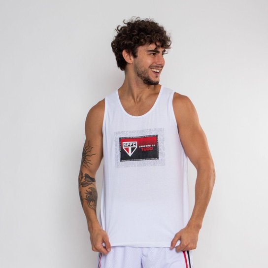 Camiseta Regata Oficial São Paulo Campeão De Tudo Masculina