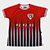 Camiseta São Paulo Baby Look Esportiva Feminina - Branco+Preto