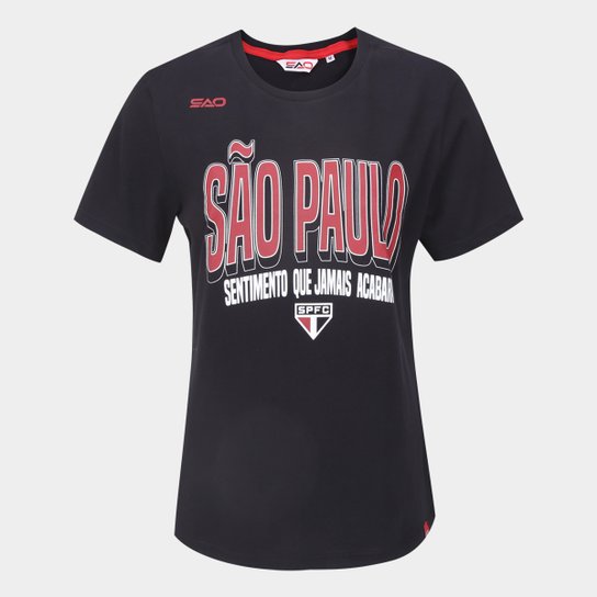 Camiseta São Paulo Casual Feminina
