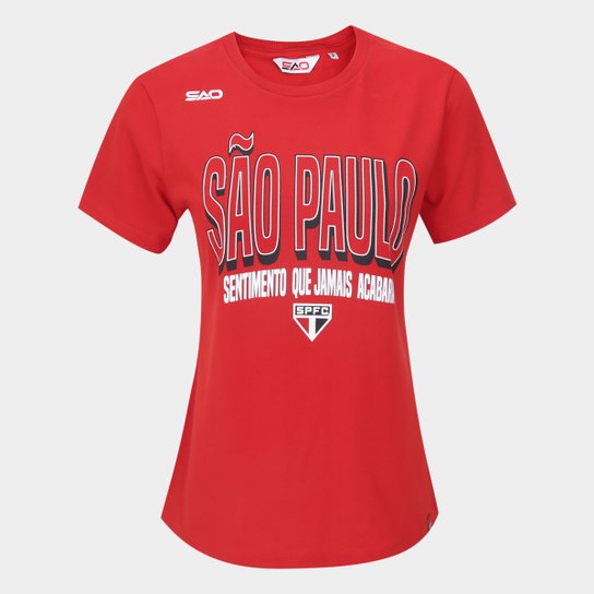 Camiseta São Paulo Casual Feminina