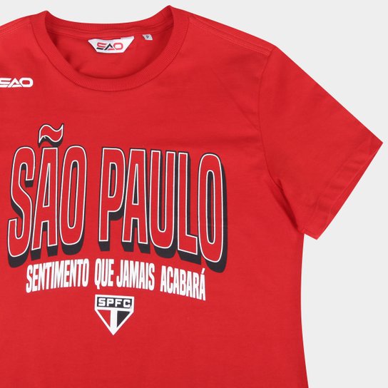 Camiseta São Paulo Casual Feminina