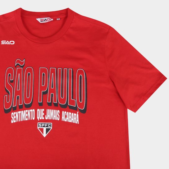 Camiseta São Paulo Casual Masculina