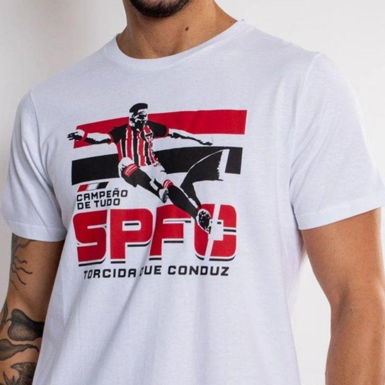 Camiseta São Paulo Classica Oficial Torcida Que Conduz
