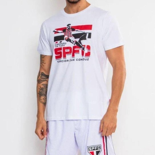 Camiseta São Paulo Classica Oficial Torcida Que Conduz