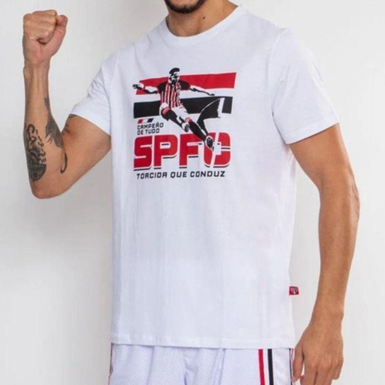 Camiseta São Paulo Classica Oficial Torcida Que Conduz