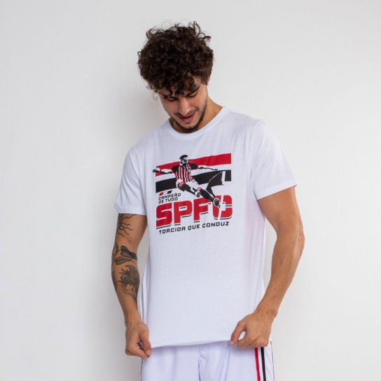 Camiseta São Paulo Classica Oficial Torcida Que Conduz