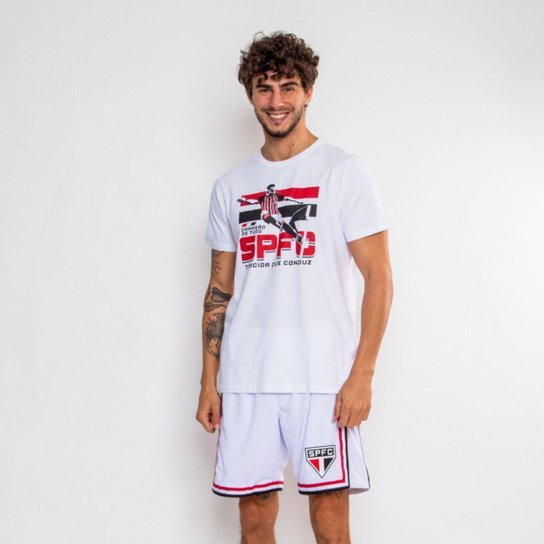Camiseta São Paulo Classica Oficial Torcida Que Conduz
