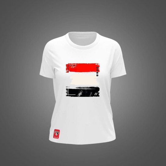 Camiseta São Paulo Feminina Zé Carretilha Bandeira SPFC
