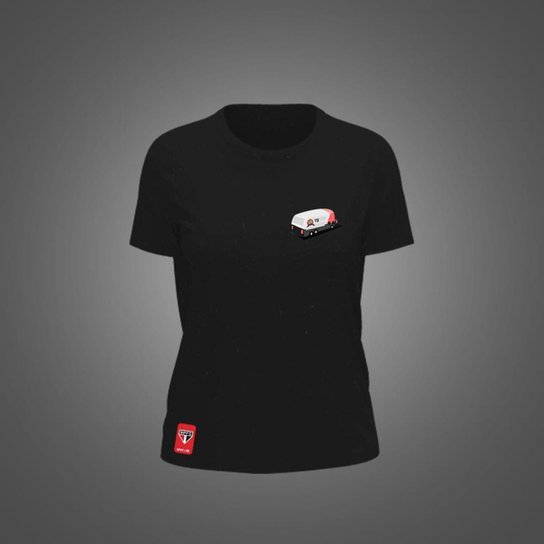 Camiseta São Paulo Feminina Zé Carretilha Busão Tricolor SPFC