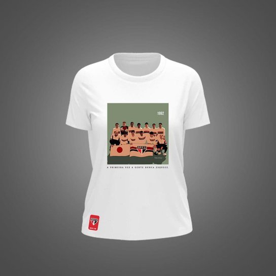 Camiseta São Paulo Feminina Zé Carretilha MT 1992 - M. Trajano SPFC