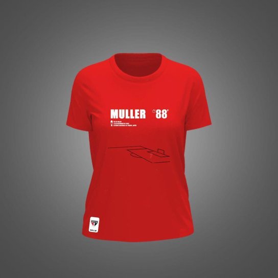 Camiseta São Paulo Feminina Zé Carretilha Muller 93 SPFC