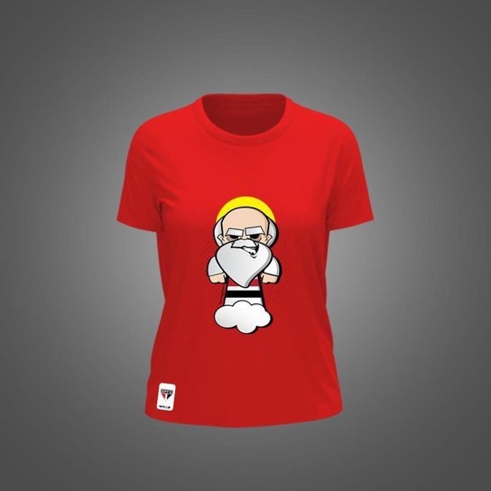 Camiseta São Paulo Feminina Zé Carretilha Santo Paulo SPFC