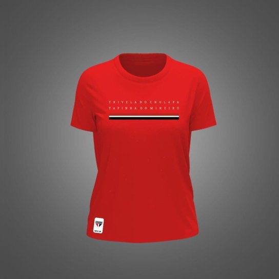 Camiseta São Paulo Feminina Zé Carretilha Trivela SPFC