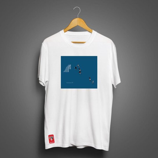 Camiseta São Paulo Masculina Zé Carretilha Maraca Tricolor