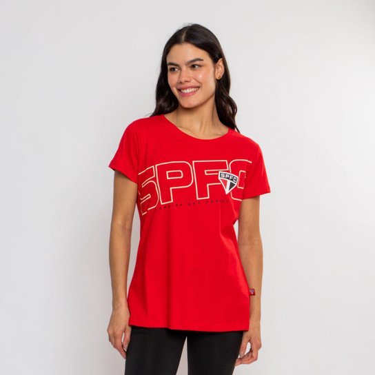 Camiseta São Paulo Oficial SPFC Feminina