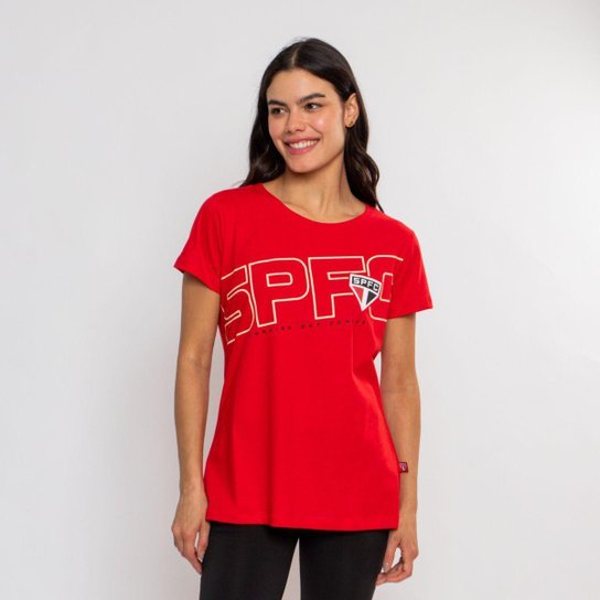 Camiseta São Paulo Oficial SPFC Feminina