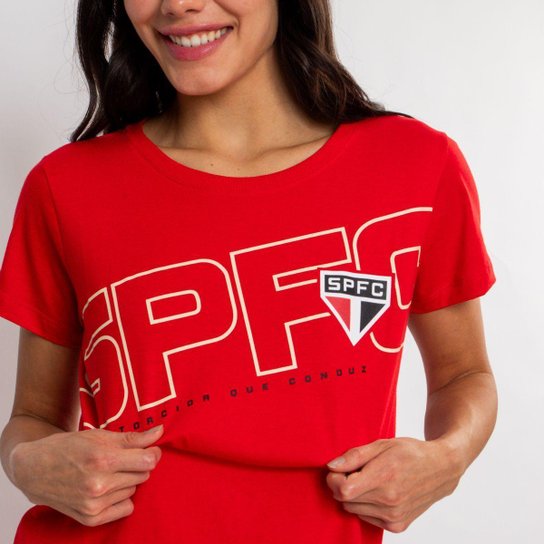 Camiseta São Paulo Oficial SPFC Feminina