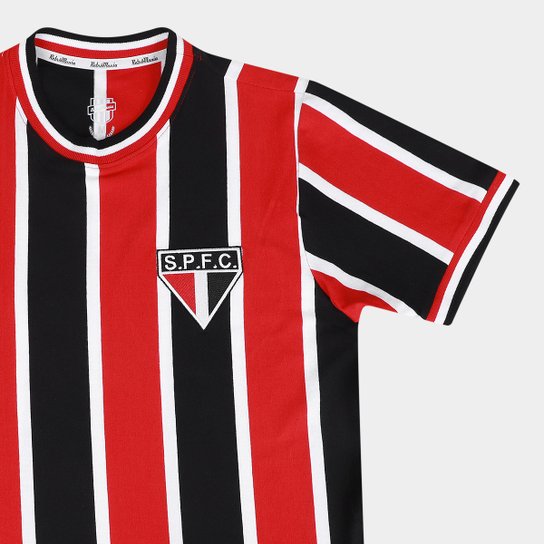 Camiseta São Paulo RetrôMania 1969 Listrada Masculina
