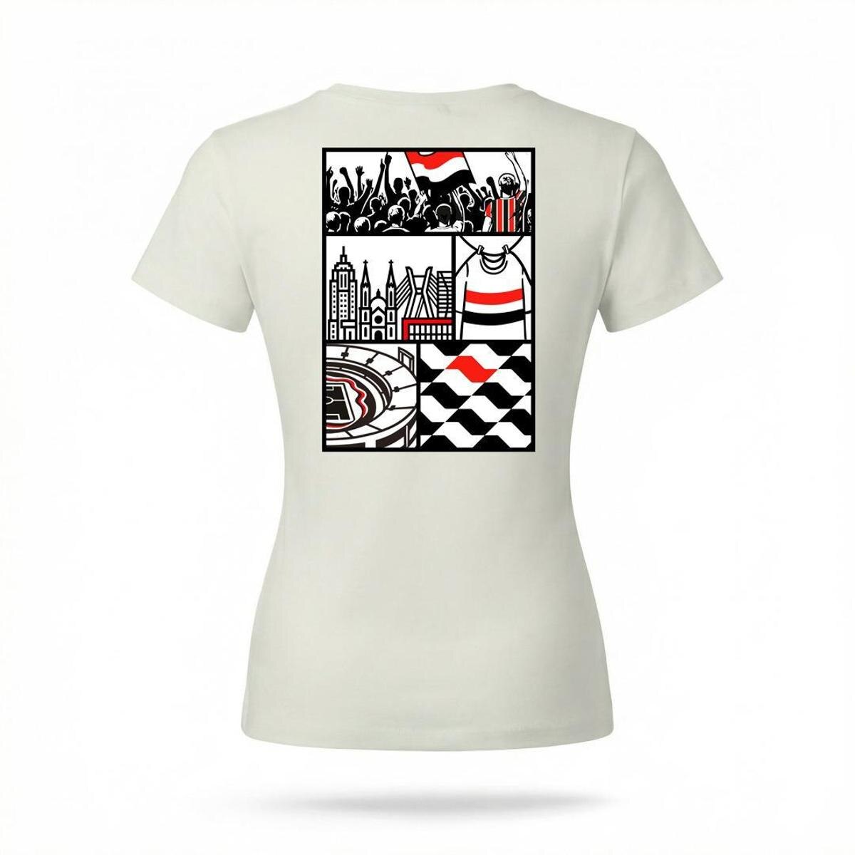 Camiseta São Paulo | TENS O NOME - GB - Feminina | Zé Carretilha — foto 2