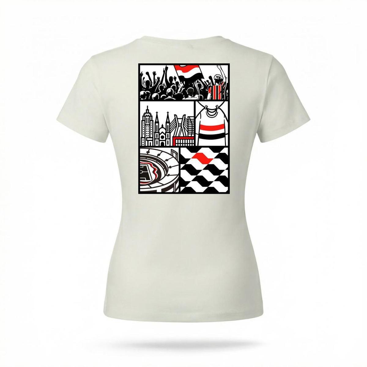 Camiseta São Paulo | TENS O NOME - GB - Feminina | Zé Carretilha — foto 2