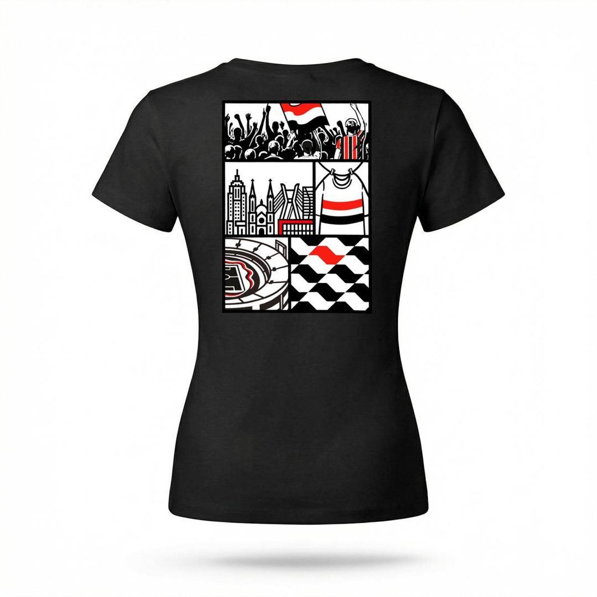 Camiseta São Paulo | TENS O NOME - GB - Feminina | Zé Carretilha — foto 2