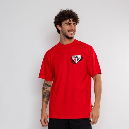 Camiseta Street Oficial São Paulo Escudo Masculina