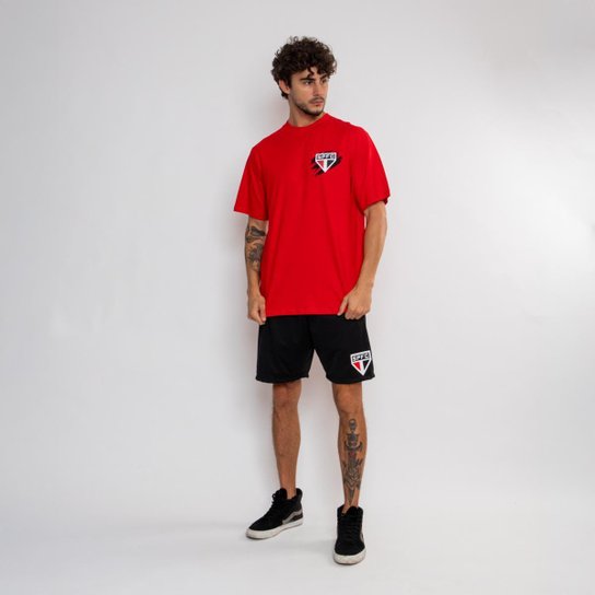 Camiseta Street Oficial São Paulo Escudo Masculina