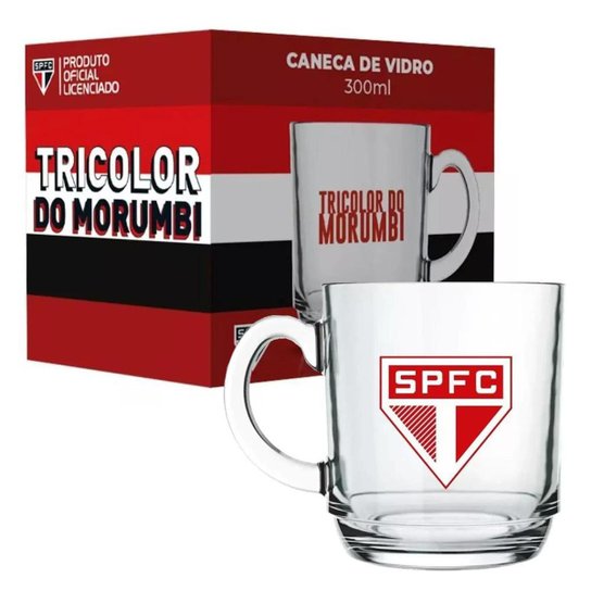 Caneca de Vidro Aspen São Paulo 300ml
