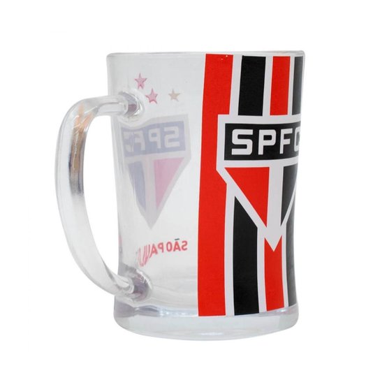 Caneca De Vidro Gigante 660ml - São Paulo SPFC