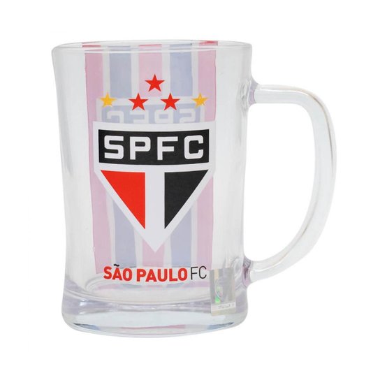 Caneca De Vidro Gigante 660ml - São Paulo SPFC